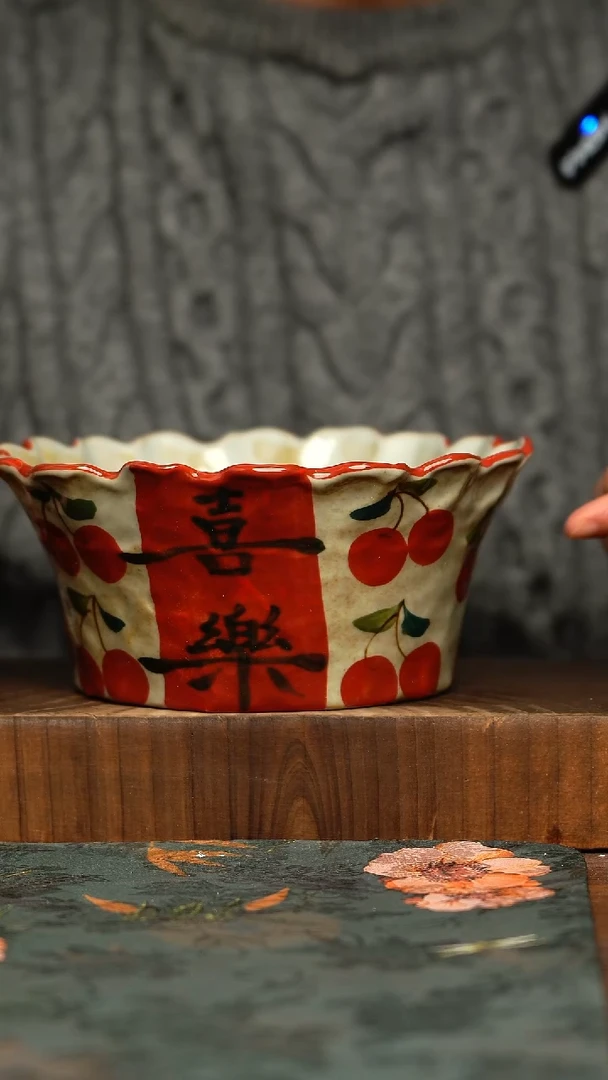 杯釉下彩手工手绘同款陶器