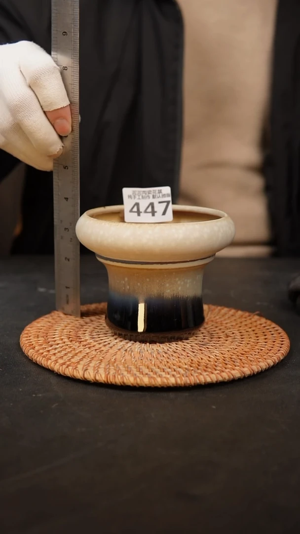 【闪购商品】瓷片447泥泥手工花盆口10