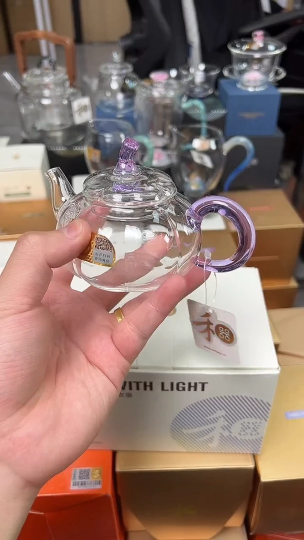 @@禾器晶彩福蔓壶浅紫色