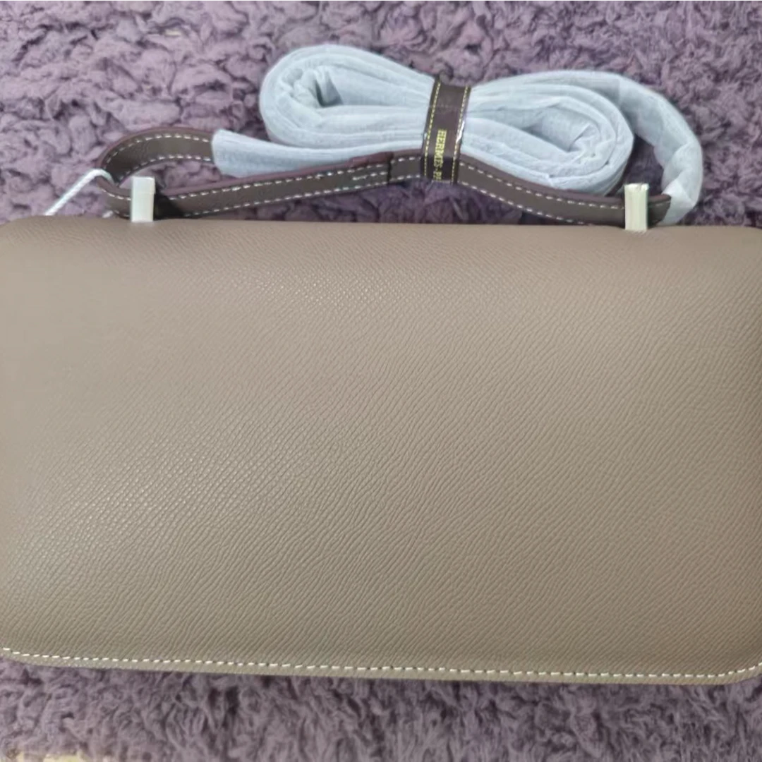 女士手提款单根刺绣灰色清新甜美单肩包单肩棕色