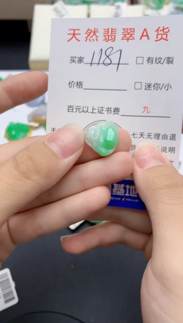 翡翠未镶嵌颈饰天然缅甸A货翡翠