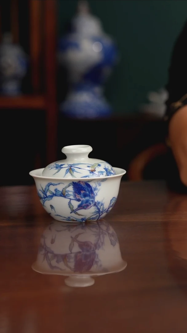 空山明月斗彩单翠