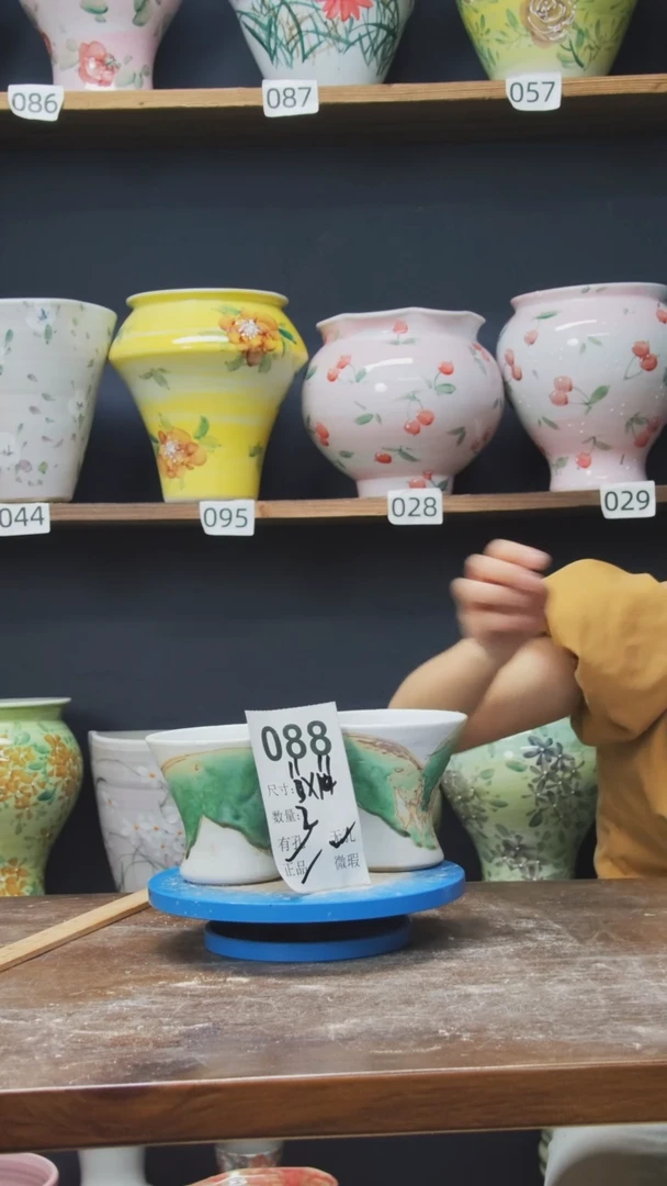 陶瓷景德镇花盆默认微瑕088