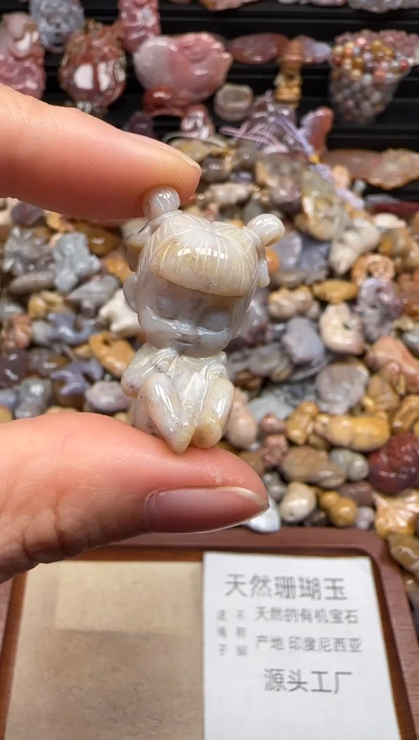 【闪购商品】硅化珊瑚（珊瑚玉）颈饰未镶嵌064