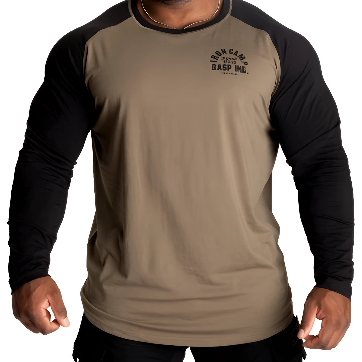 速干盖世运动透气修身高弹性健身衣紧身健美打底肌肉卫衣长袖上衣