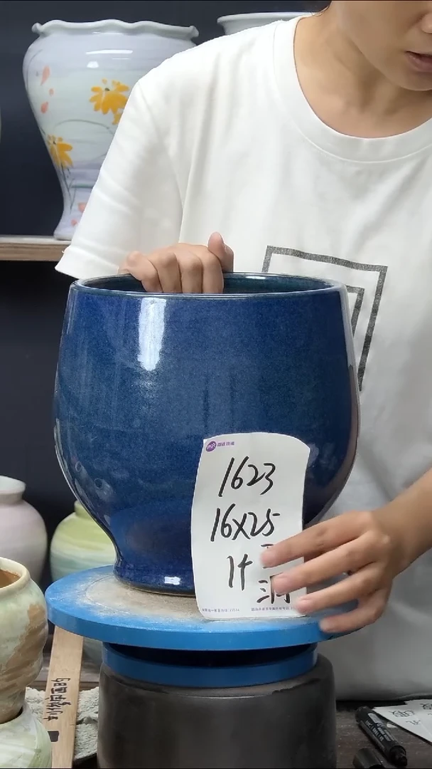 景德镇花盆默认微瑕1623