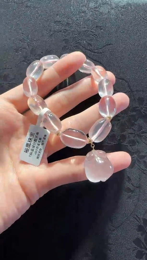 18K金镶嵌手串水晶兔子款