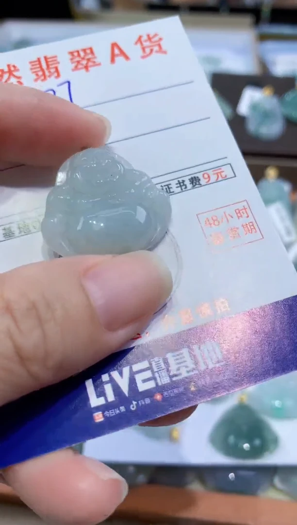 颈饰未镶嵌翡翠天然翡翠A货挂件