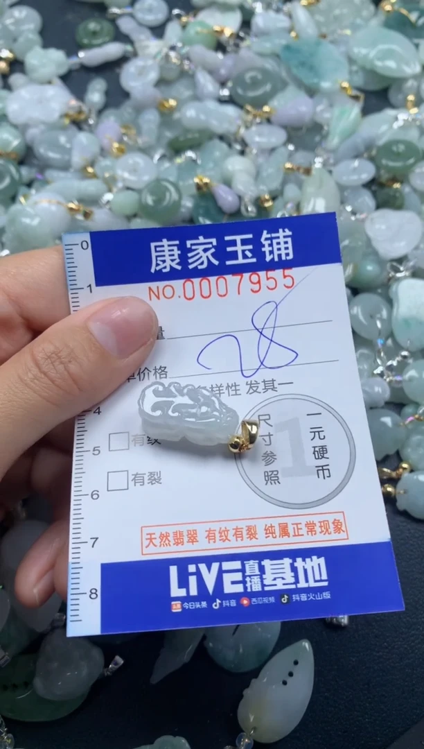颈饰未镶嵌翡翠7955