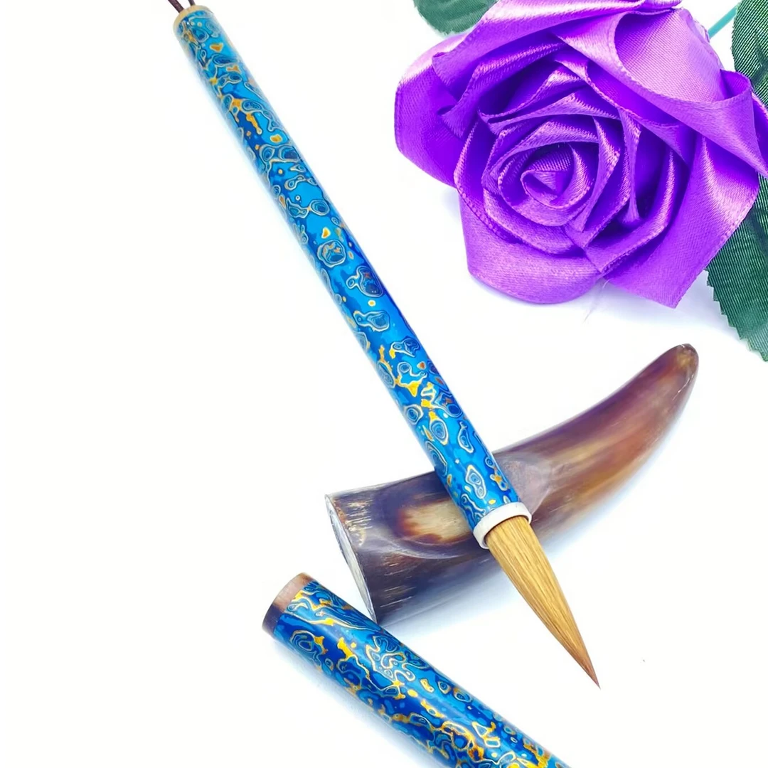 溪枫湖笔，珍品大漆宫廷御用，正冬辽尾纯狼毫