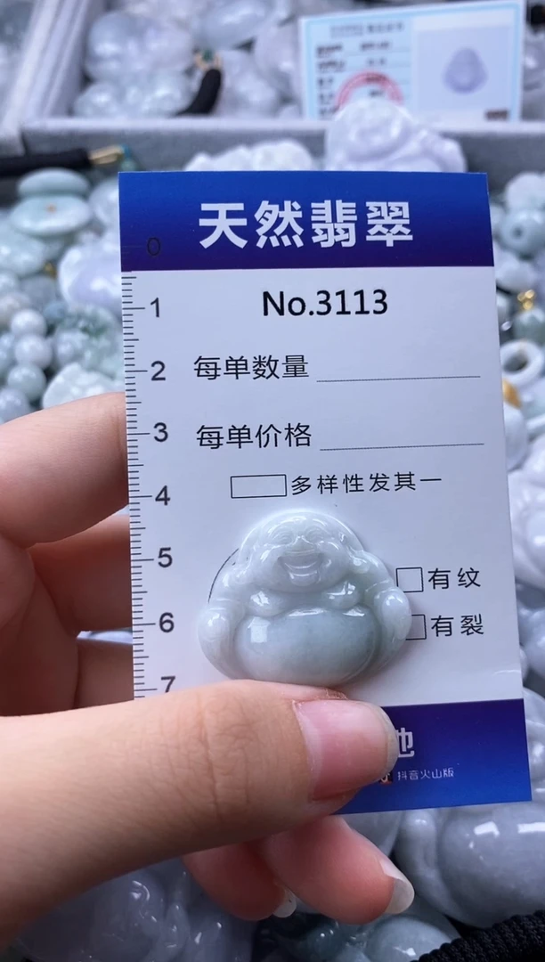 翡翠未镶嵌颈饰缅甸A货翡翠3113