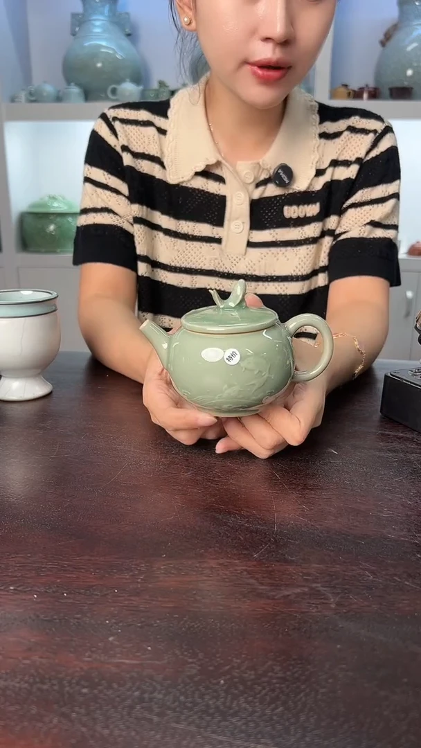 龙泉云间青瓷小米茶器
