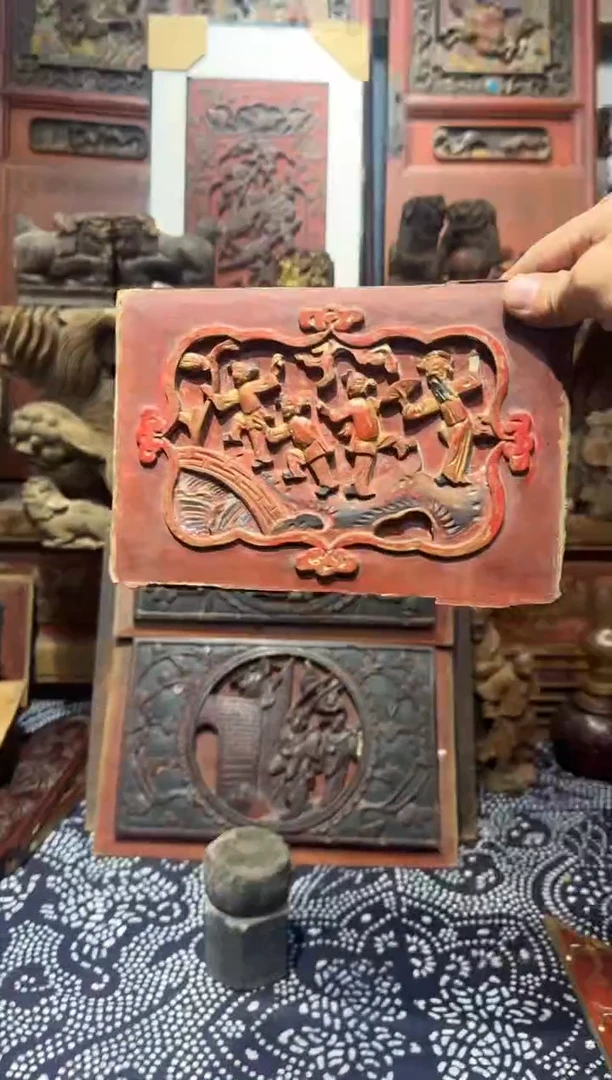 香榧木南****馆老木雕老物件