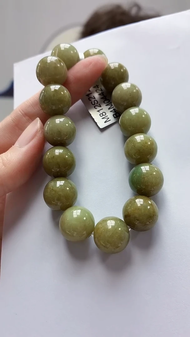 未镶嵌定制翡翠4688zm-毛货手串39