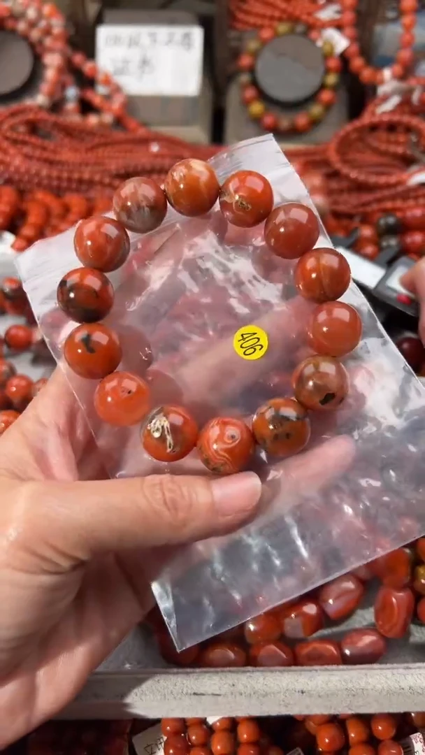 南红玛瑙手串未镶嵌16