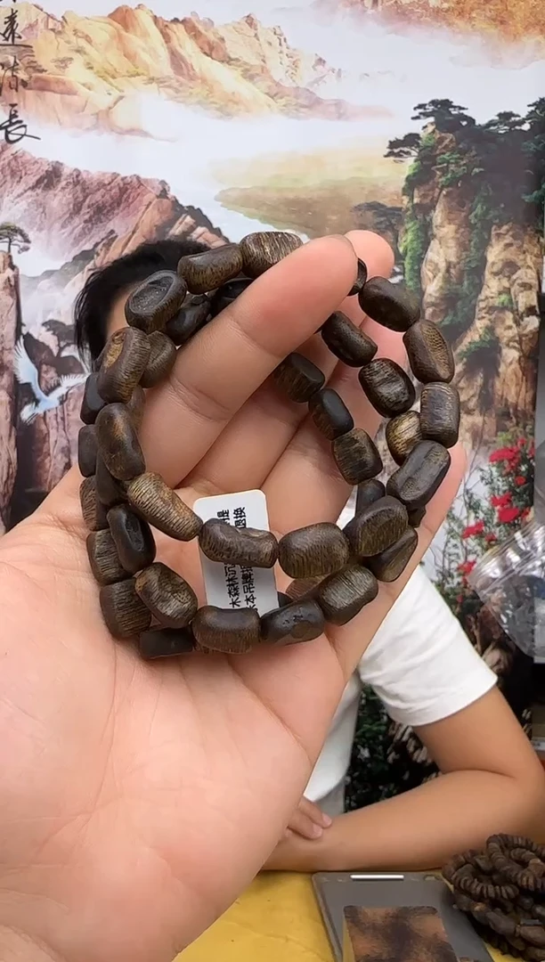 沉香手串沉水奇楠白奇留疤单圈卡10多样性发一条