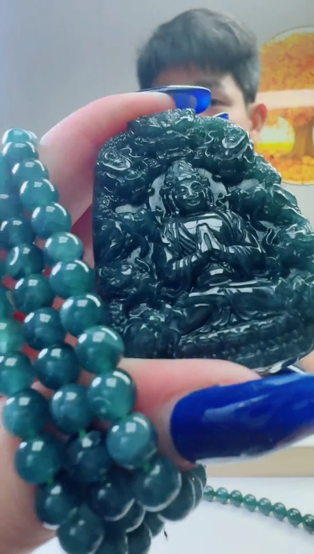 颈饰未镶嵌翡翠天然A货翡翠  多样性随机发其一