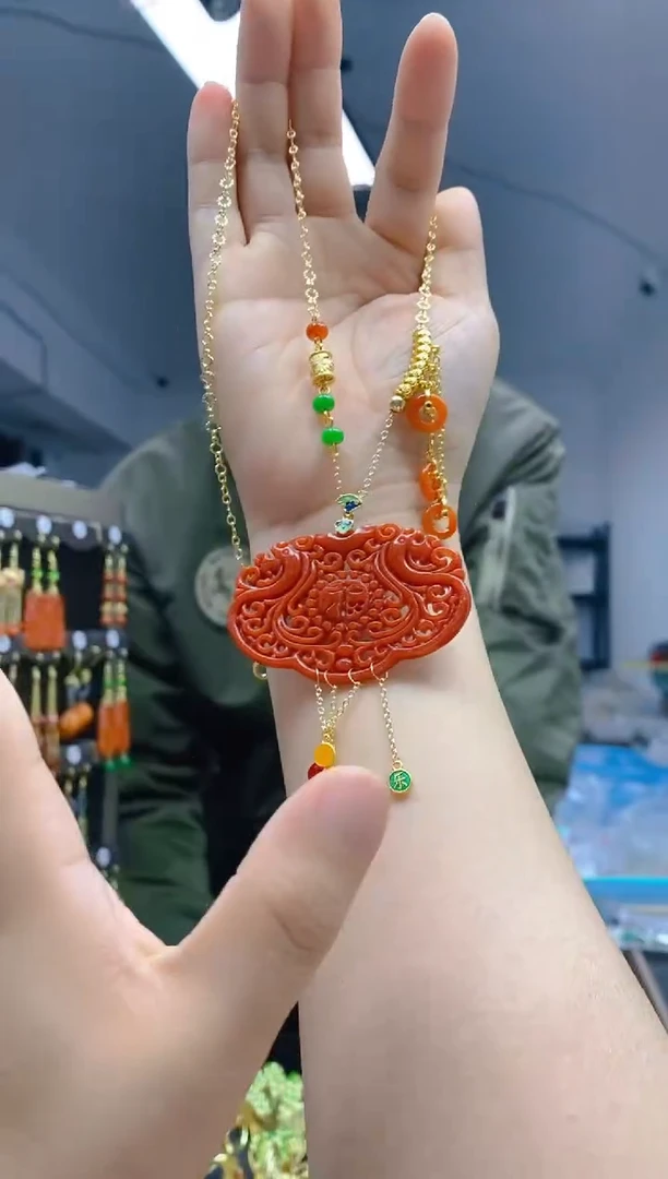 【闪购商品】翡翠耳饰合金69翡翠锁骨链