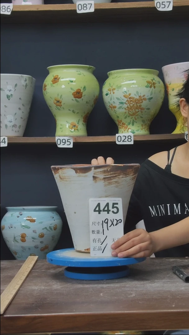 摆件景德镇花盆默认微瑕445【微瑕】