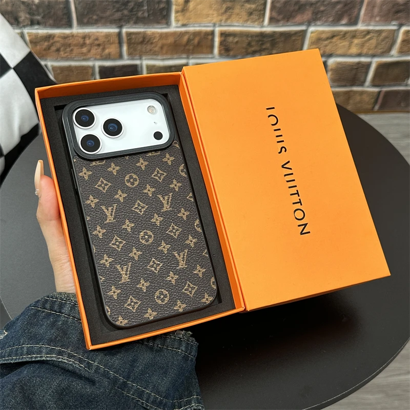 大孔适用苹果17promax手机壳皮质16/15/14/13潮牌air网红12高级11