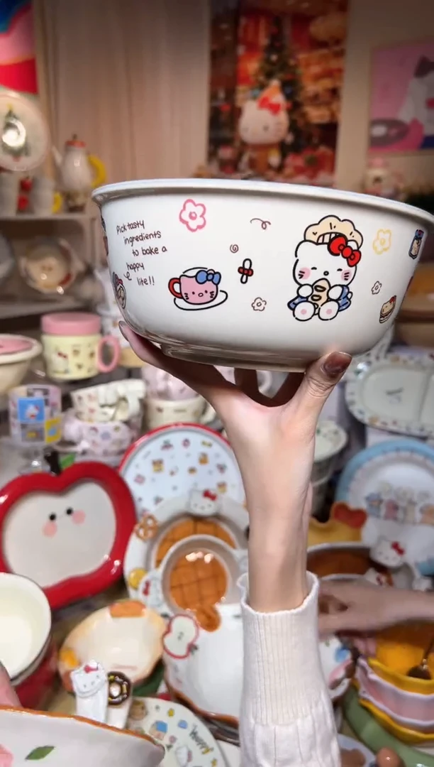 瓷可爱餐具发图片款
