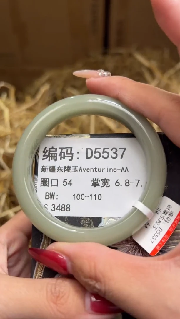 未镶嵌手镯石英质玉D5537