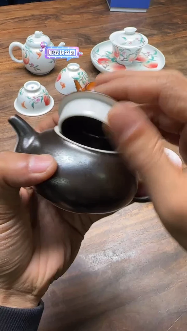 荣器 墨韵流光壶