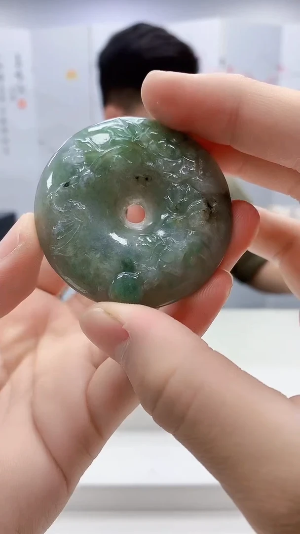 翡翠未镶嵌颈饰4917bb-jj挂件3