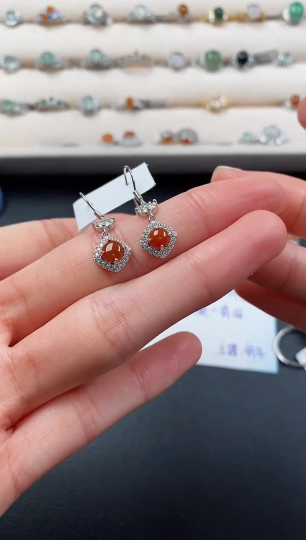 银S925镶嵌戒指翡翠555555+5