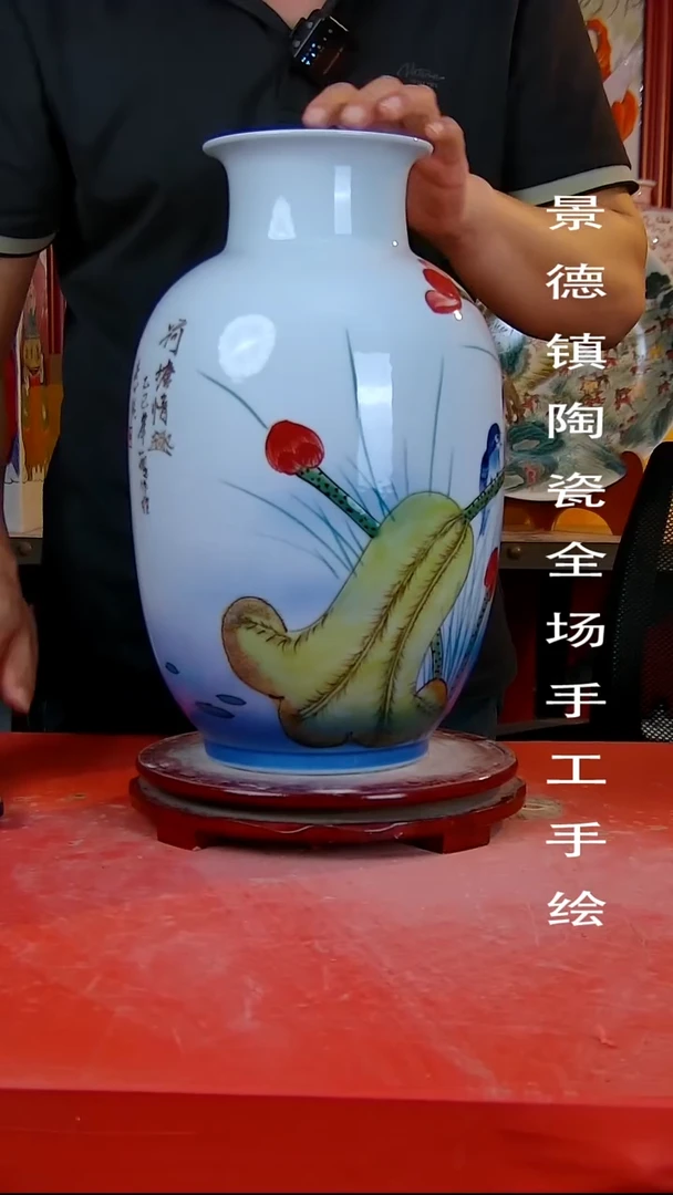 摆件手景德镇陶瓷 全场手工绘3
