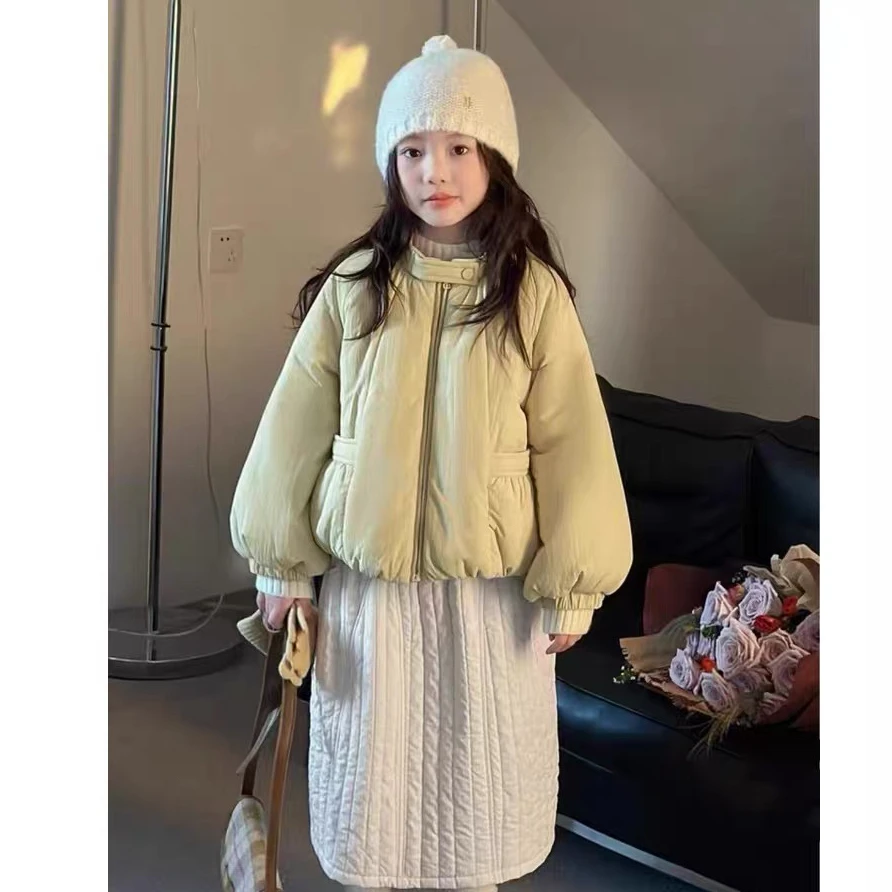 少量现货速拍！女童2025新款洋气超好看女孩棉服夹棉加厚外套棉服