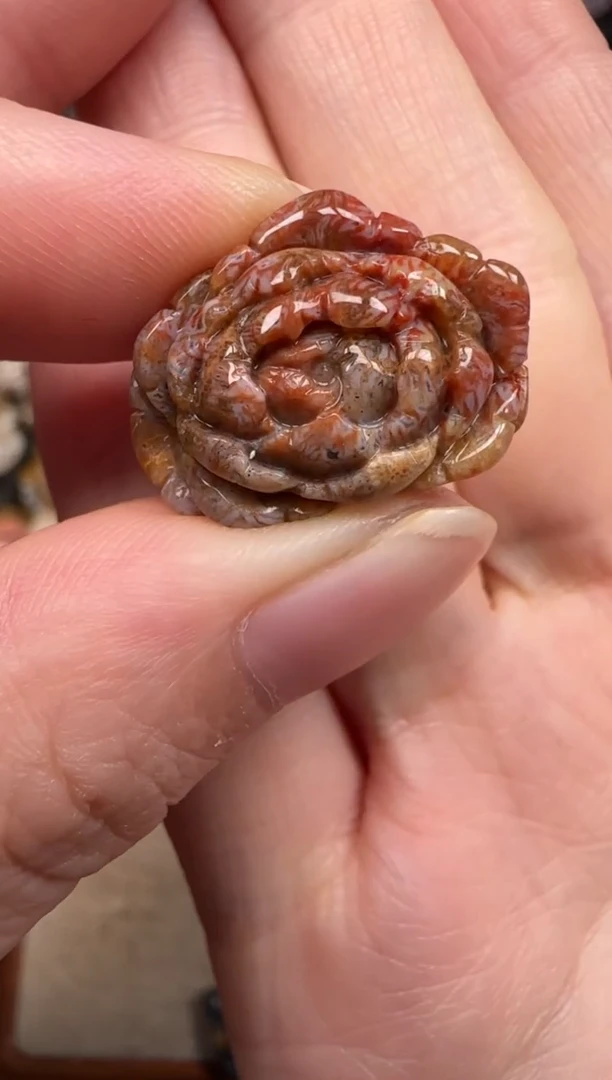 硅化珊瑚（珊瑚玉）未镶嵌颈饰381