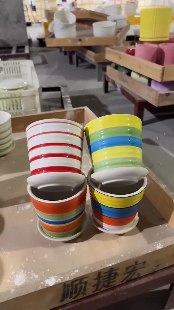 款式任意发高温陶瓷花盆+E27