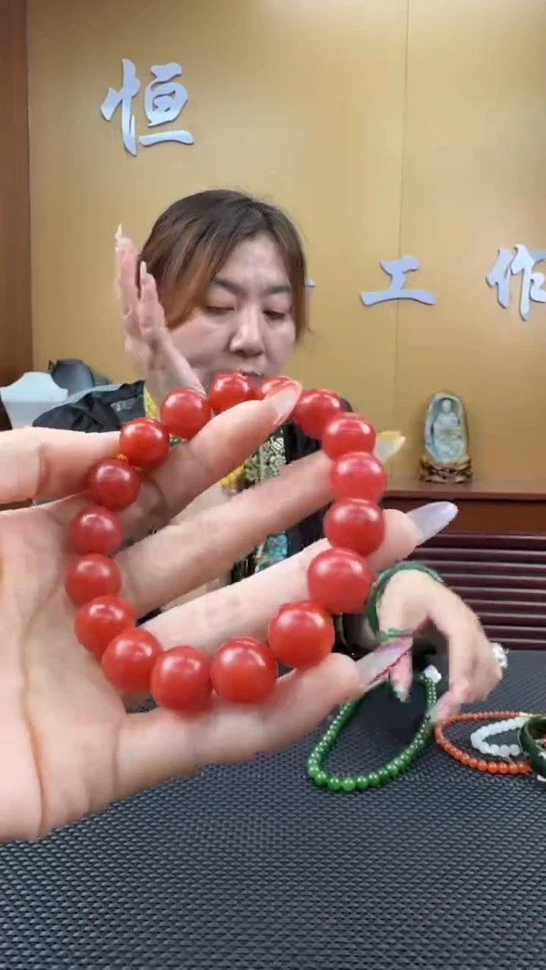 未镶嵌颈饰玛瑙/玉髓手串13