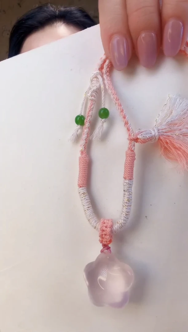 未镶嵌颈饰水晶粉水晶项链