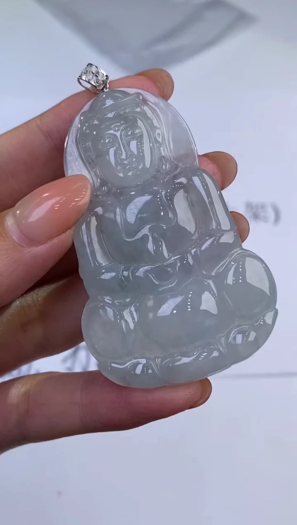 18K金镶嵌挂件翡翠309274       多人