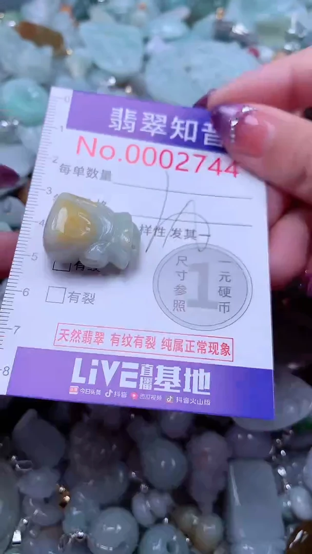 翡翠未镶嵌吊坠(不含链)2744