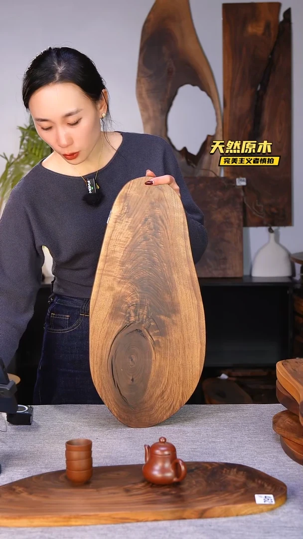 木北美黑胡桃原木.干裂疤结不属于商品质量问题完美主义者慎拍