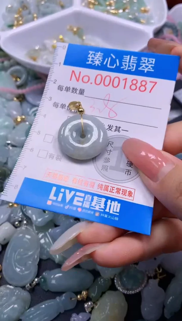 翡翠未镶嵌颈饰1887