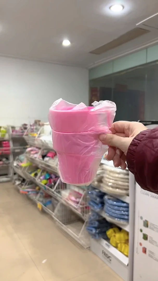 带挂钩塑料水杯（发2个）