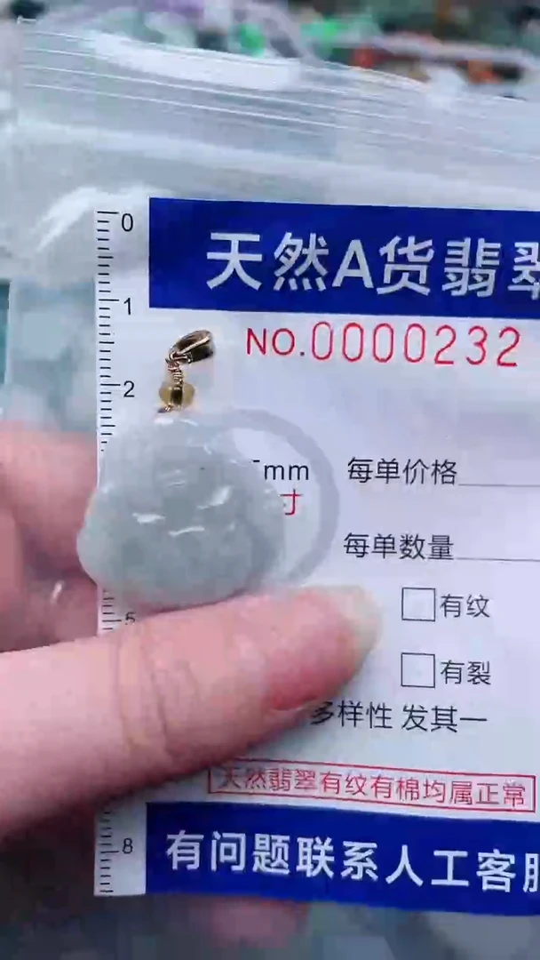 翡翠未镶嵌吊坠(不含链)1