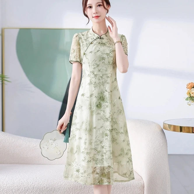 【270-279】2025夏季新款时尚气质收腰连衣裙