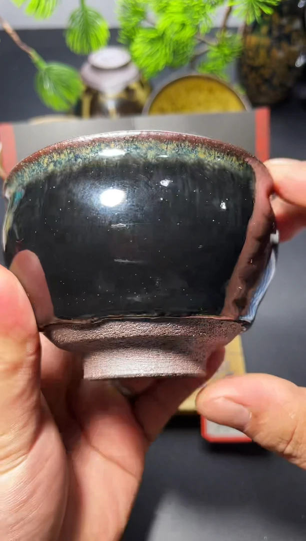 茶盏86（微瑕）叶紫建盏