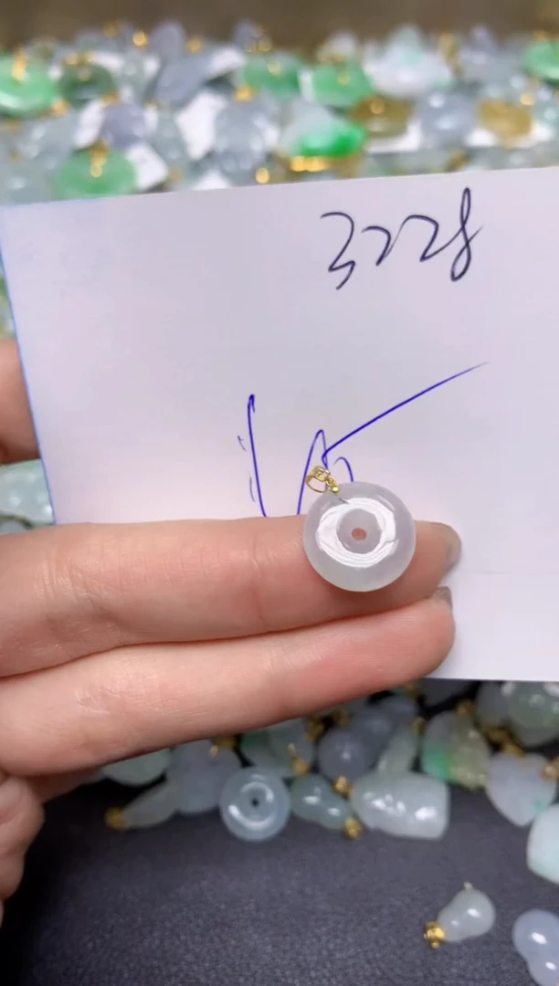 【闪购商品】翡翠颈饰18K金镶嵌 天然翡翠A货