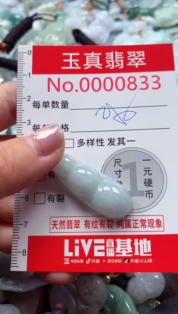 吊坠(不含链)未镶嵌翡翠0833