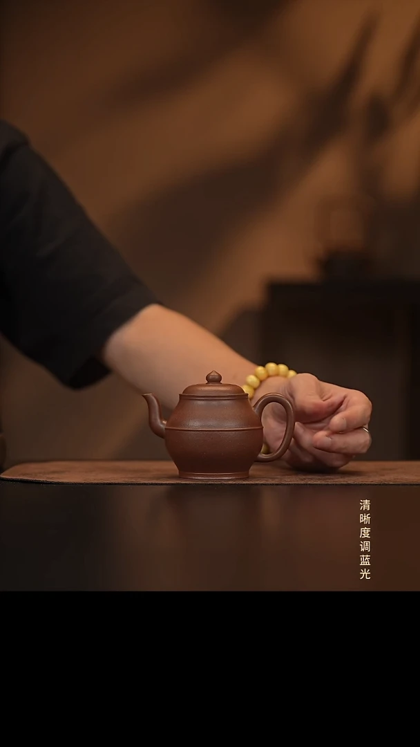 允禾斋  紫砂壶  腰线宫灯 底槽清