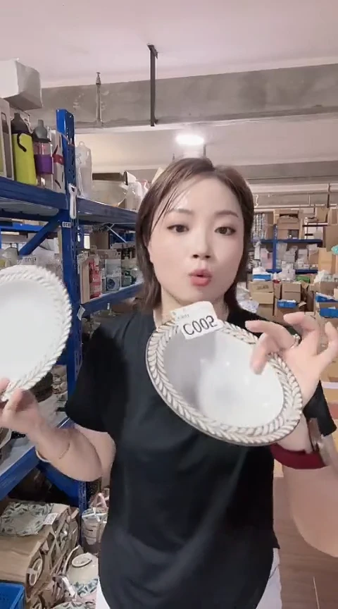 瓷片日本迷迭香C005盘17cm+21cm