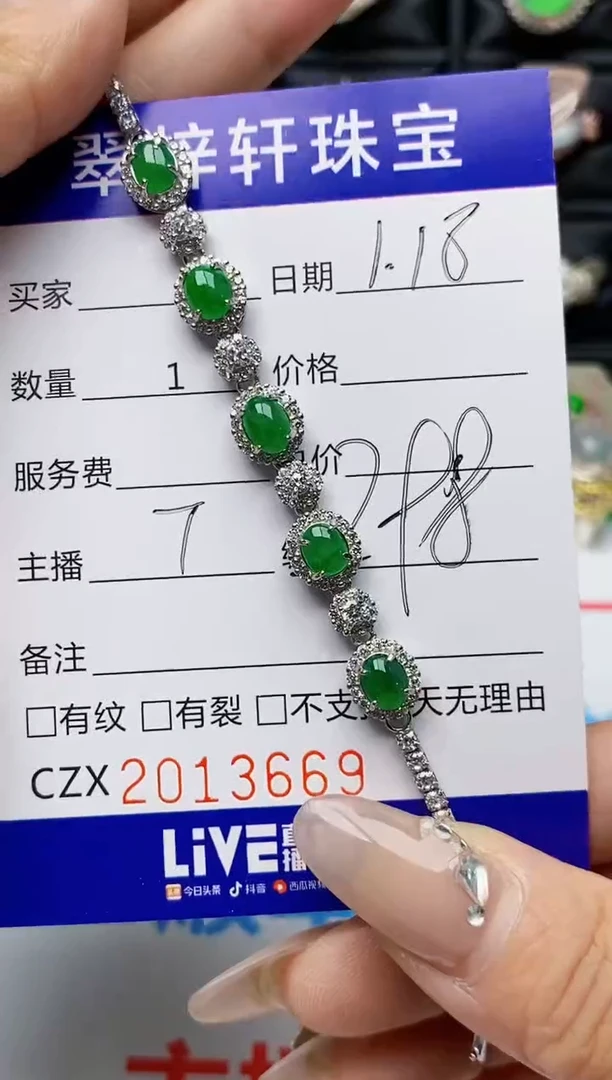 【闪购商品】翡翠戒指银S925镶嵌3669