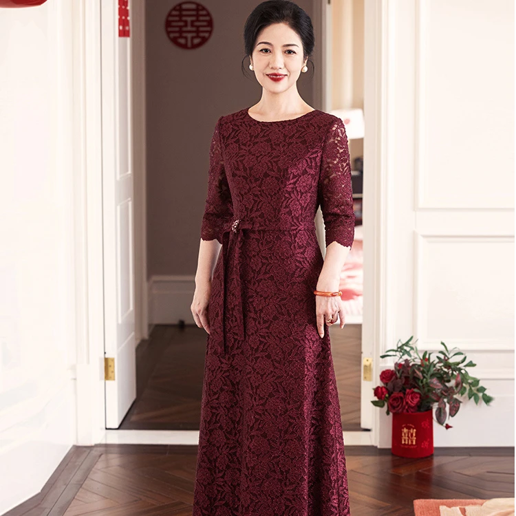 唯美【相思曲】2025新款显气质减龄喜婆婆婚宴装优雅贵气妈妈礼服