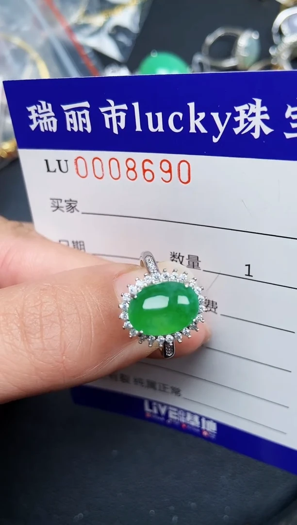【闪购商品】翡翠颈饰银S925镶嵌8690